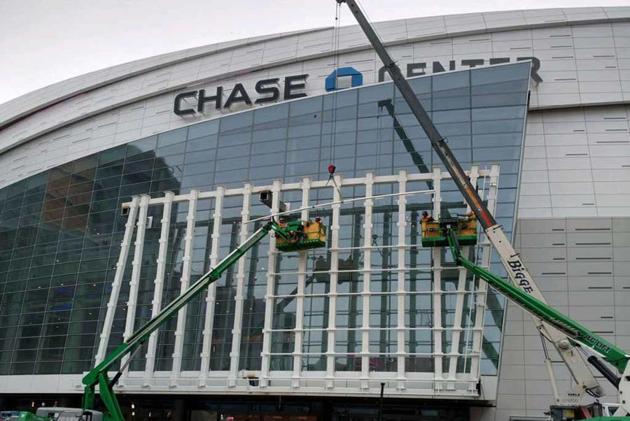 Curved Tube Steel at the Golden State Warriors Chase Center Arena